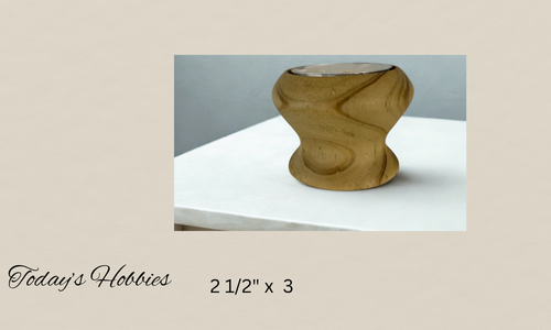 Today’s Hobbies small rustic wooden home decor accent with natural wood grain finish