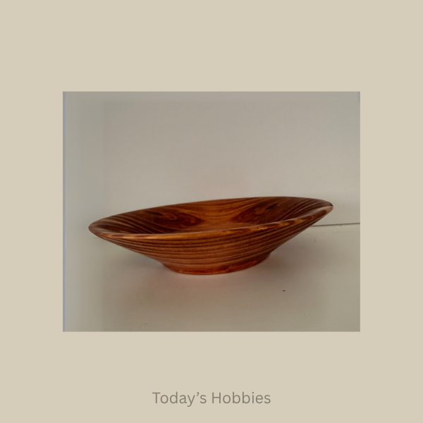 Handcrafted wooden bowl gift idea with smooth polished finish from Todays Hobbies