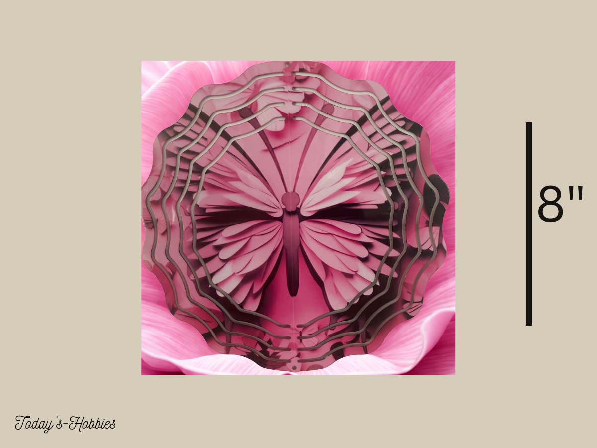Today’s Hobbies sublimation butterfly wind spinner 8 inch unique wind spinner gift