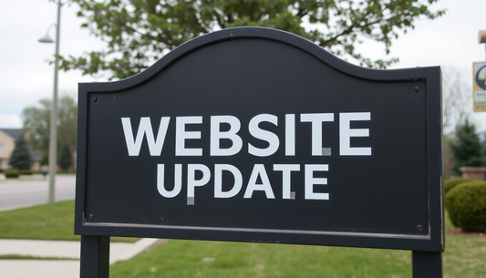 Website Update Sign