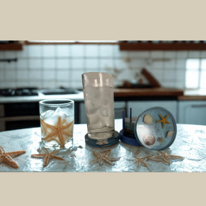 Resin Drink Coasters Indoor Outdoor Decorative