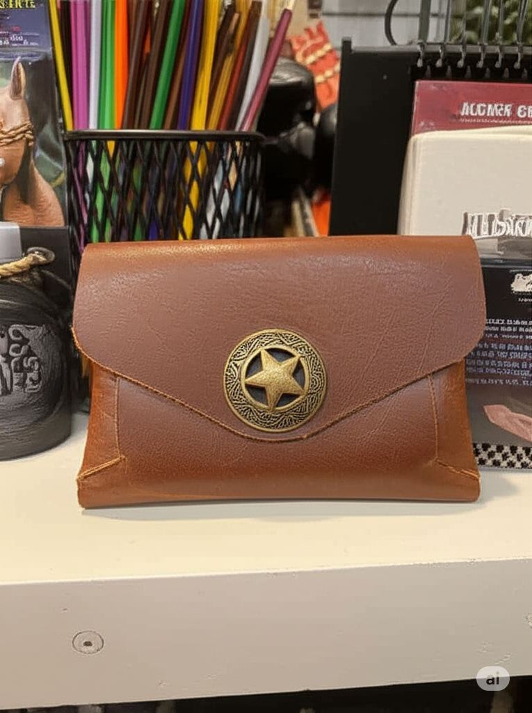 Cow Hide Wallet Unique Leather Gift for Her