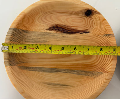 Handcrafted wooden artisan home decor bowls by Today's Hobbies with natural wood grain patterns