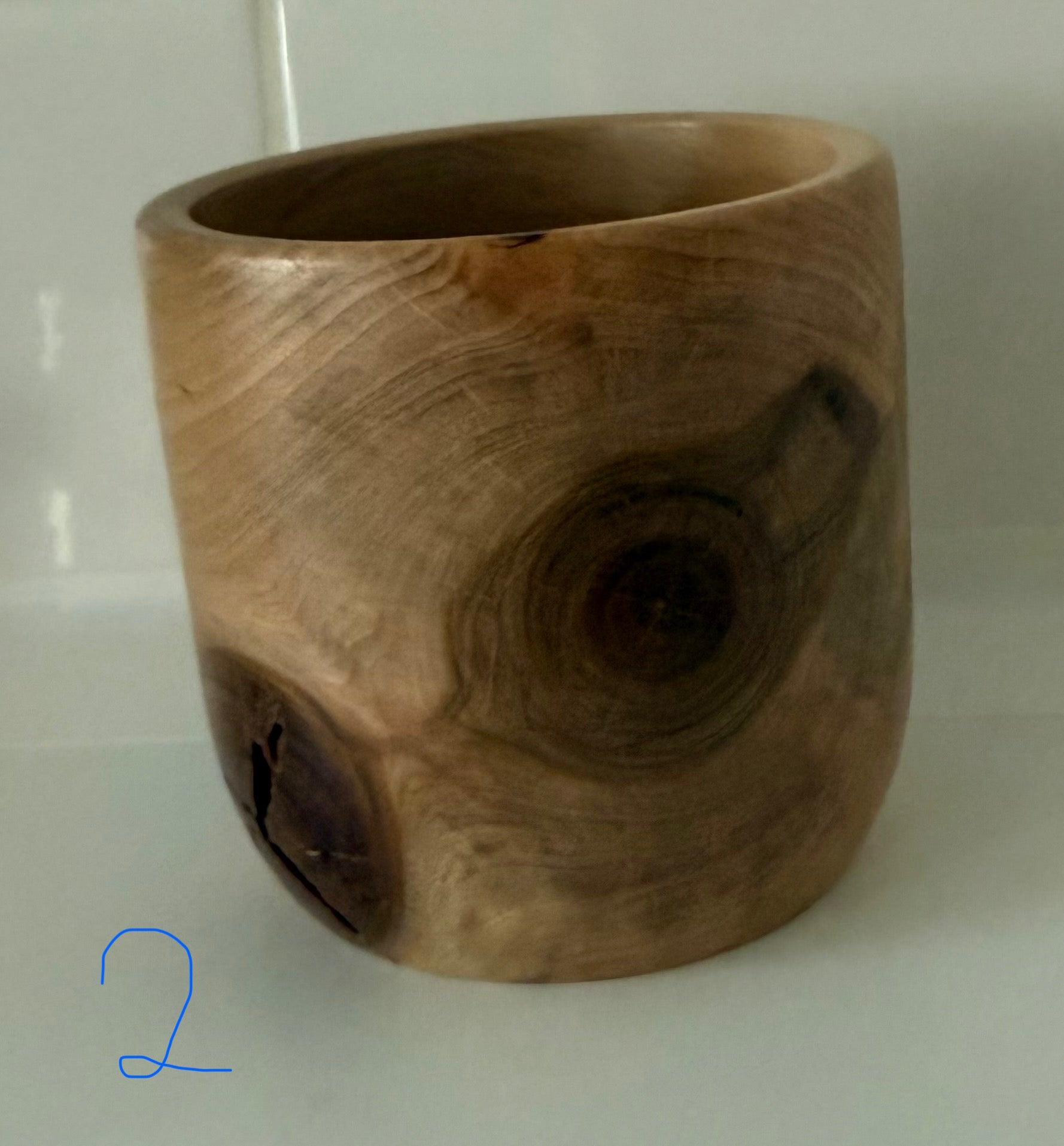 Wooden decorative plant pot gift by Today’s Hobbies with natural wood grain and smooth finish