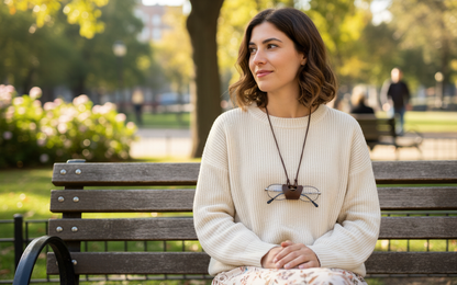 Cow Hide Eyewear Lanyard for Reading Glasses