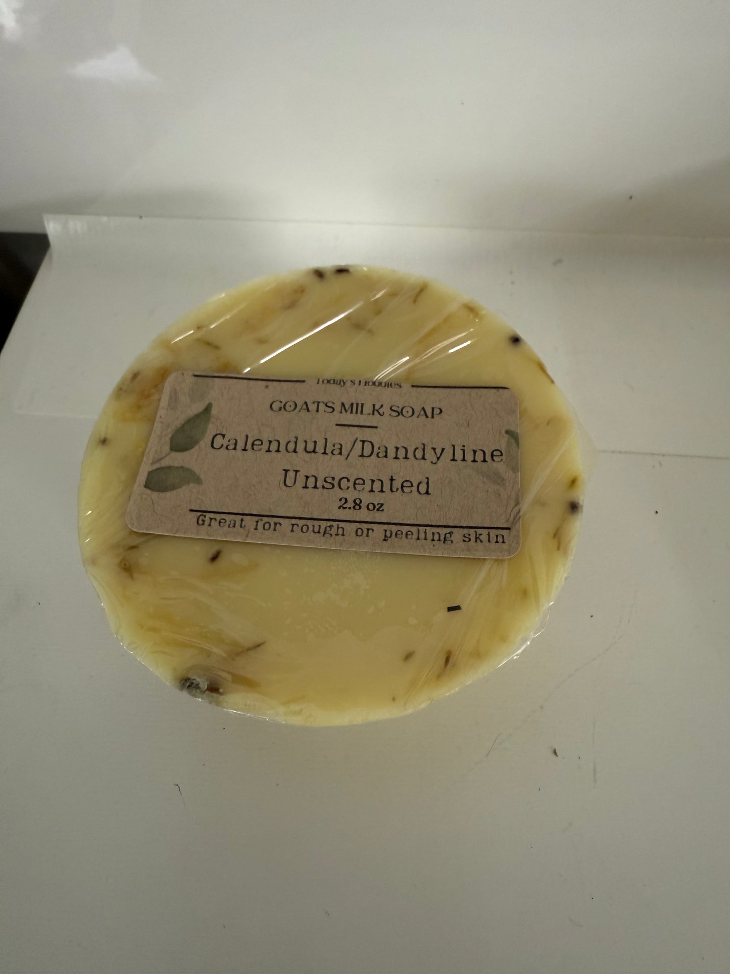 Today’s Hobbies hand-poured calendula soap goats milk soap unscented for rough skin