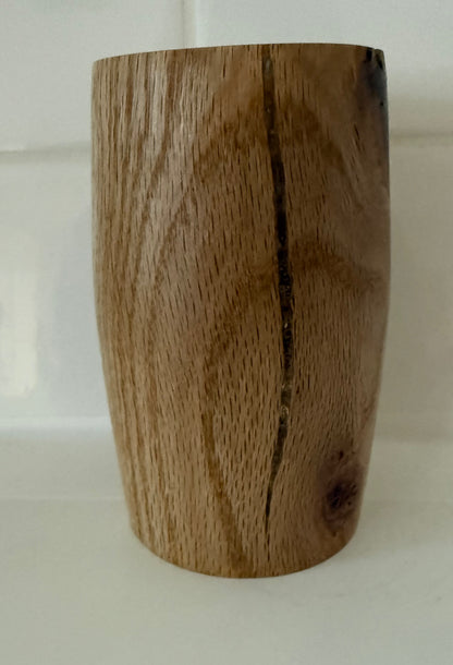 Smooth wooden cup made by Today’s Hobbies handcrafted gift for home office decor