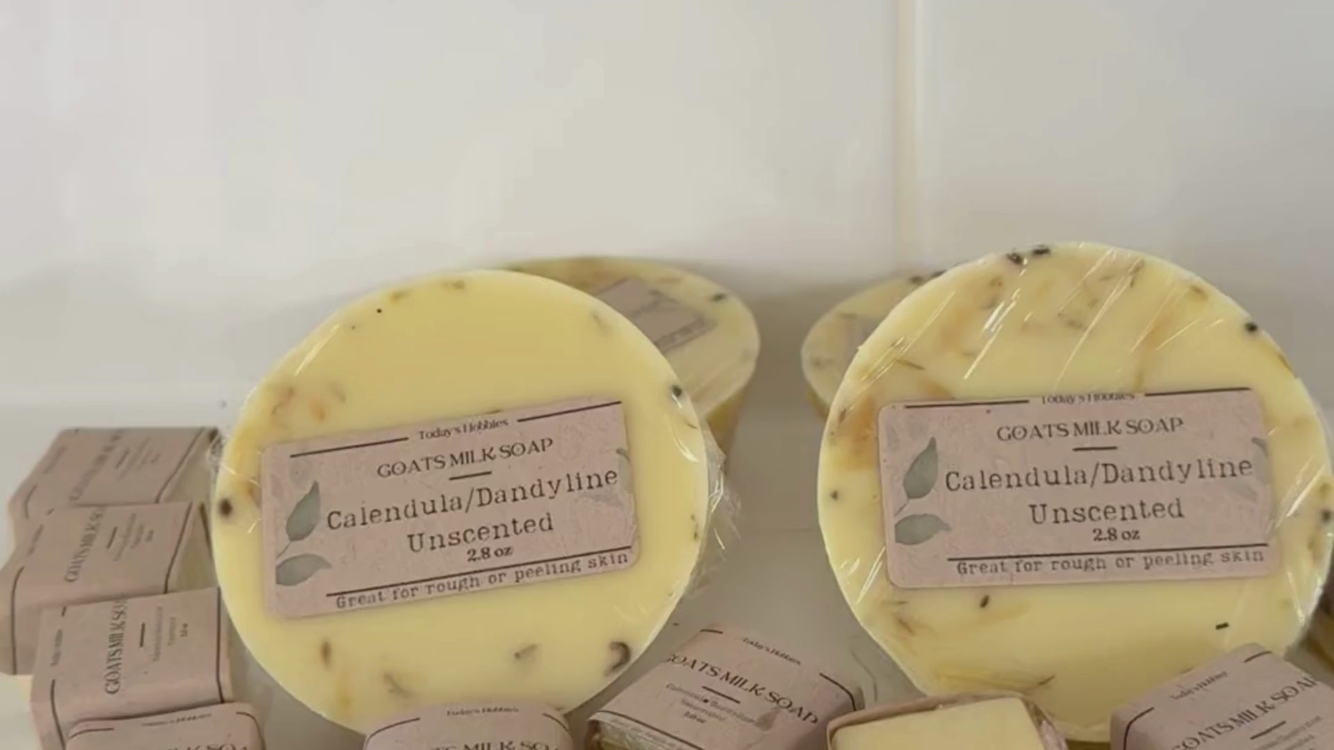 goats milk soap, unscented soap, hand poured soap, calendula soap, sensitive skin soap, natural soap bar, melt and pour, Today’s Hobbies soap, handmade bath products, gentle skincare