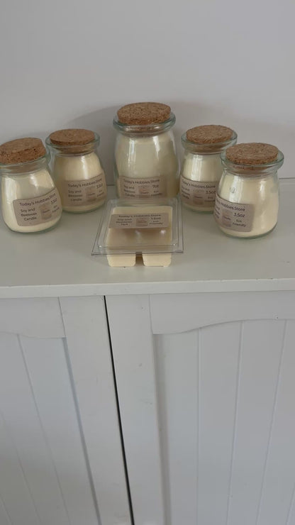 Vanilla ￼Eco Friendly Soy Wax Candles Jar Today's Hobbies