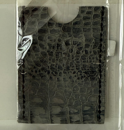 Today's Hobbies slim leather card sleeve made of 100 percent cow hide with crocodile texture