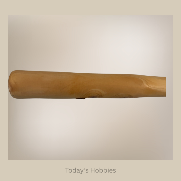 Handcrafted wooden baton by Todays Hobbies with smooth natural wood finish