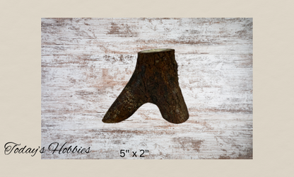 Handmade candle holder for home decor made from natural wood with rustic bark finish