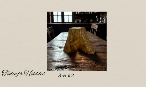 Today’s Hobbies handmade candle holder for home decor made from natural wood with rustic finish