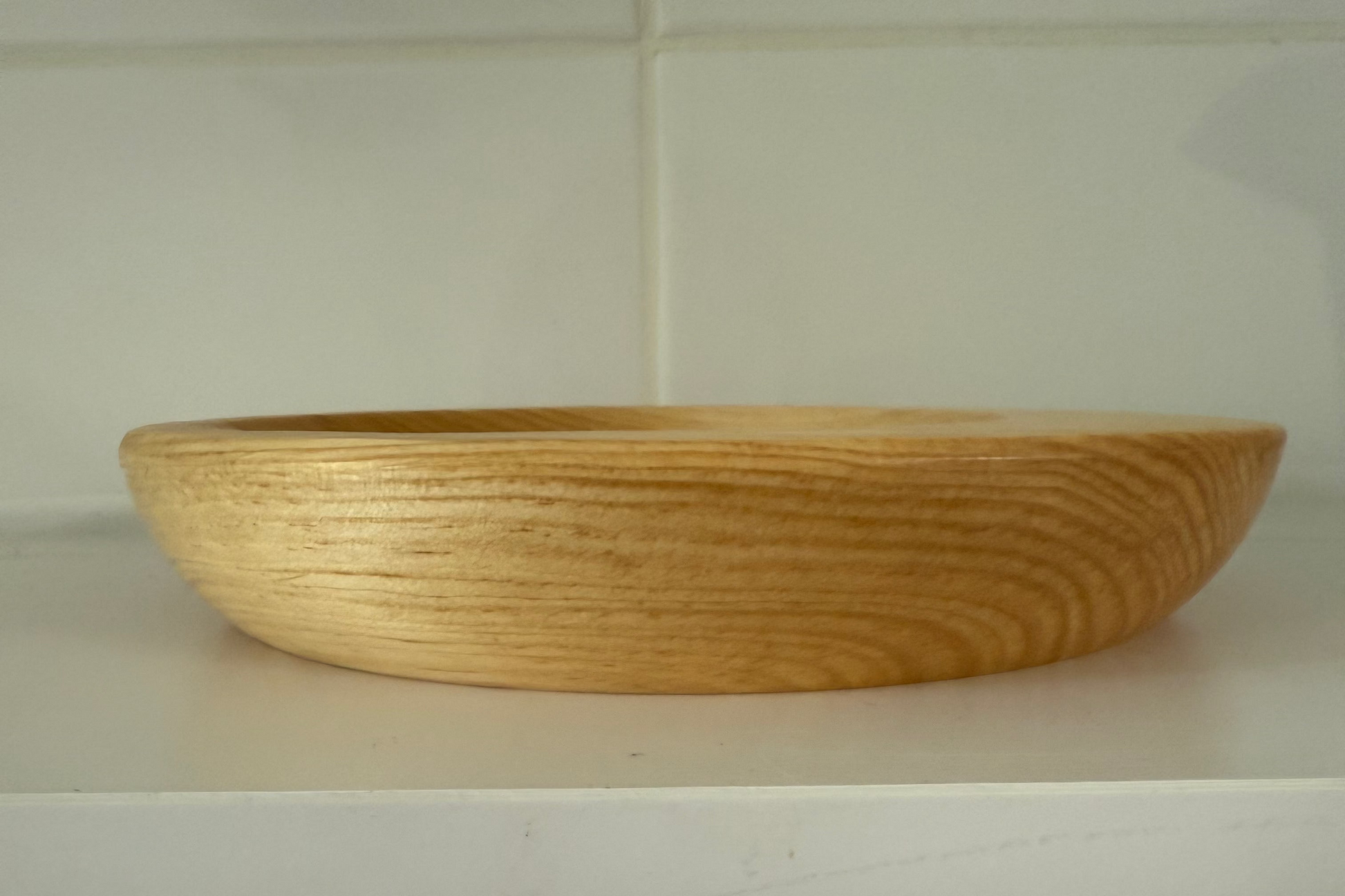 Wooden bowl from Today's Hobbies showcasing unique handmade home decor craftsmanship