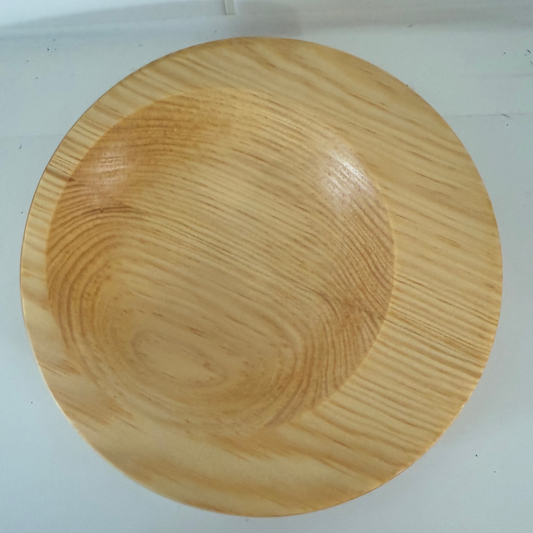 Round wooden bowl with natural grain texture unique handmade home decor by Today’s Hobbies