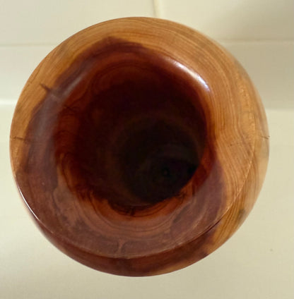 Unique rustic cedar home decor wooden bowl with natural grain and smooth finish from Today's Hobbies